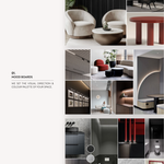 Commercial interior design mood boards and colour palette planning for modern business spaces